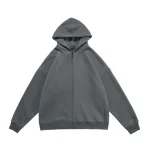 Season 6 Kanye West zip up Hoodie Grey Black