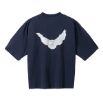 Yeezy Gap Engineered by Balenciaga Dove Half Sleeve T-Shirt Dark Blue