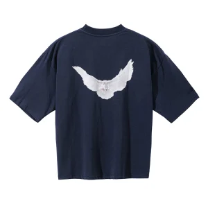 Yeezy Gap Engineered by Balenciaga Dove Half Sleeve T-Shirt Dark Blue
