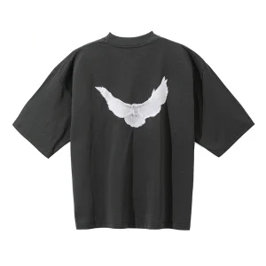 Yeezy Gap Engineered by Balenciaga Dove Half Sleeve T-Shirt Grey