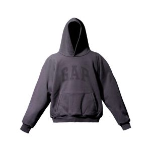 Yeezy Gap Engineered by Balenciaga Dove Shrunken Hoodie Black